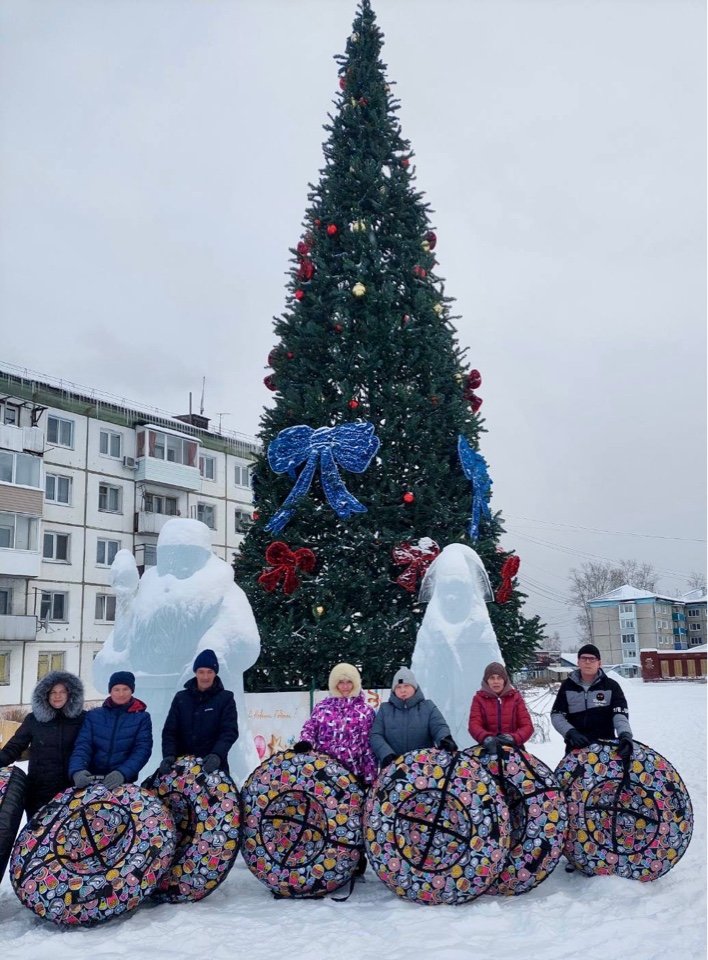 Катаемся на горке!