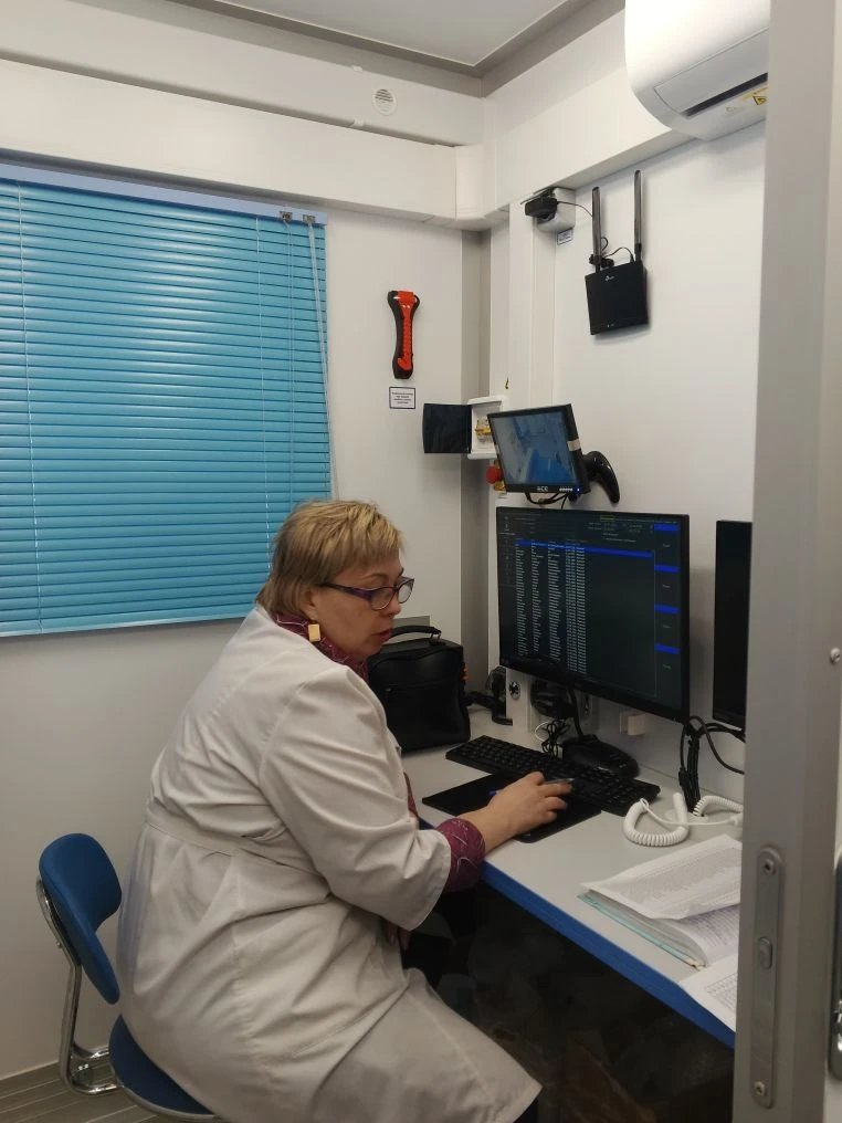 Выездная диспансеризация в Чунском доме социального обслуживания