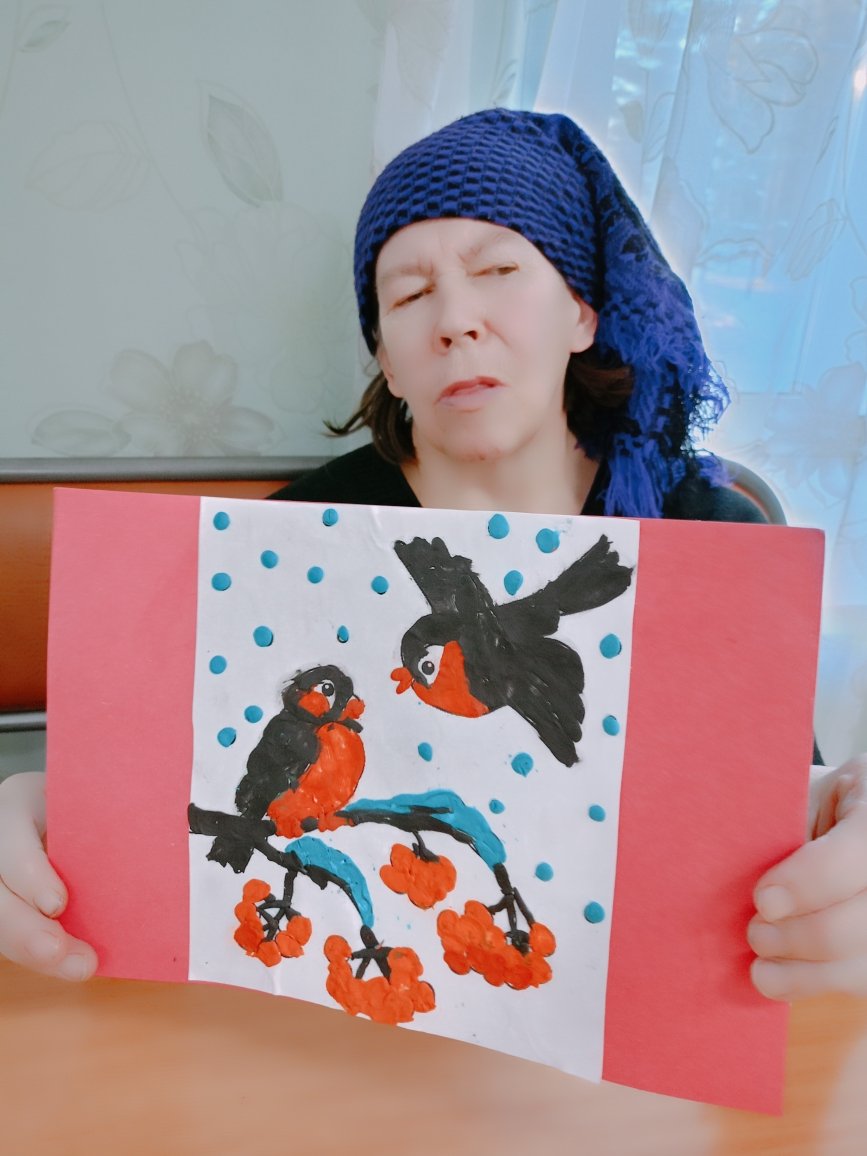 Снегири на ветке